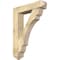 Ekena Millwork Olympic Arts and Crafts Rough Sawn Bracket w/ Offset Brace, Douglas Fir, 8"W x 36"D x 48"H BKT0806X36X48OLY03RDF - alternate 1